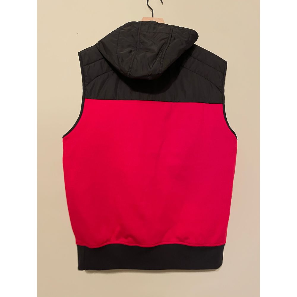 Men’s Polo Ralph Lauren Quilted Hooded vest Red and Black Large - Picture 5 of 7